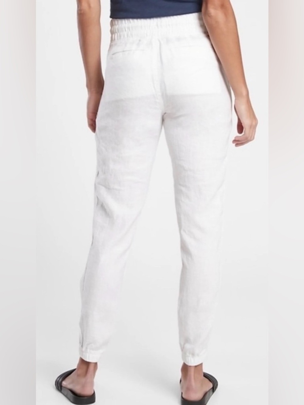 Athleta CABO Linen Jogger Bottoms Pants - Picture 2 of 11